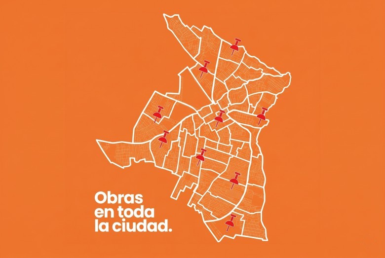 Mapa de obras en San Lorenzo